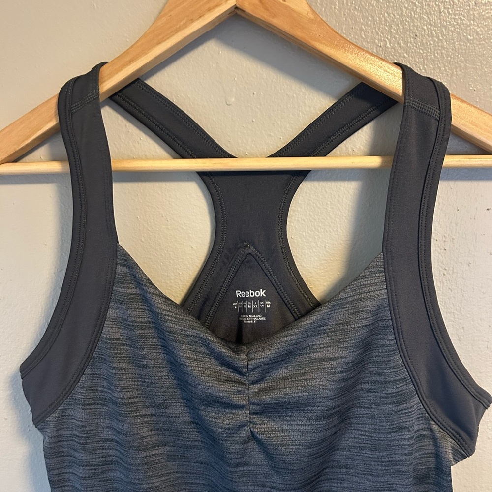 Reebok Charcoal Racerback Sports top